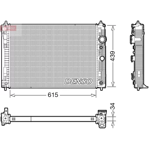 Chladič motora DENSO DRM46045