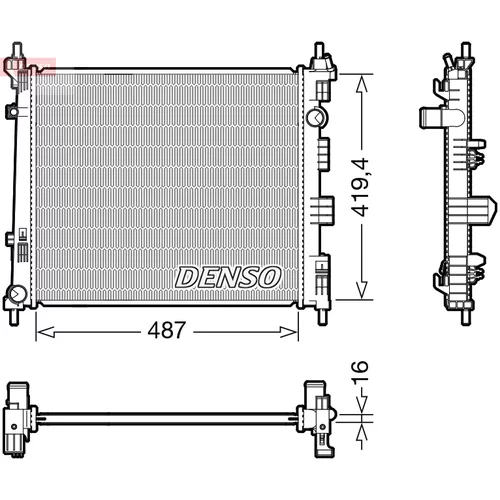 Chladič motora DENSO DRM46069