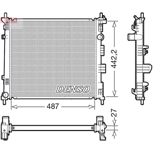 Chladič motora DENSO DRM46070