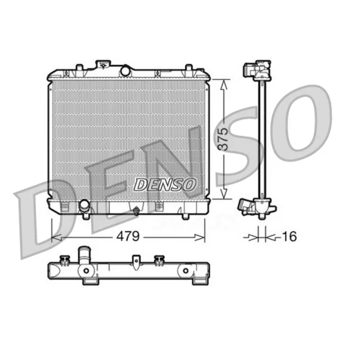 Chladič motora DENSO DRM47004