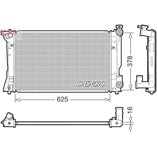 Chladič motora DENSO DRM50118