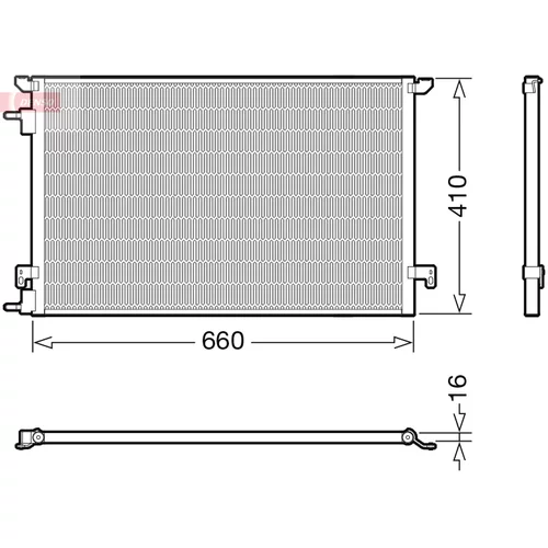 Kondenzátor klimatizácie DENSO DCN20045