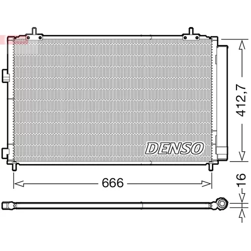 Kondenzátor klimatizácie DENSO DCN50059