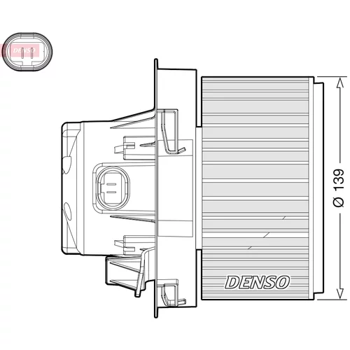 Vnútorný ventilátor DENSO DEA21012