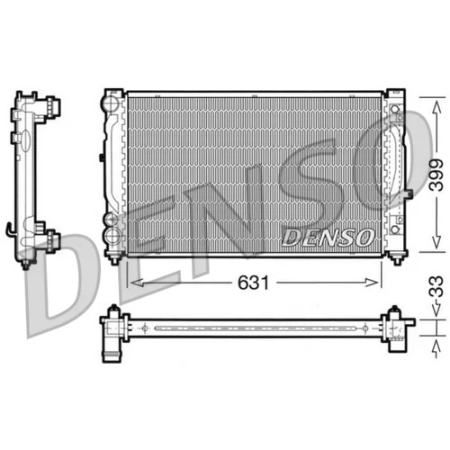 Chladič motora DENSO DRM02030