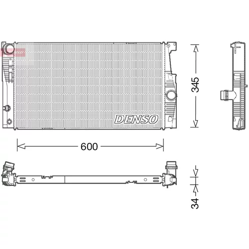 Chladič motora DENSO DRM05005