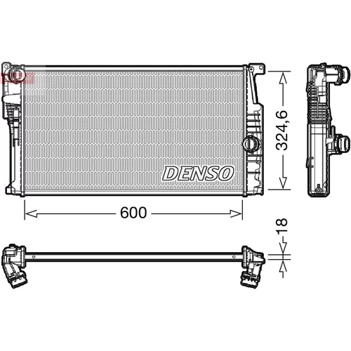 Chladič motora DENSO DRM05017