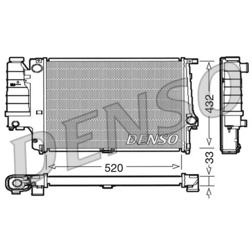 Chladič motora DENSO DRM05063