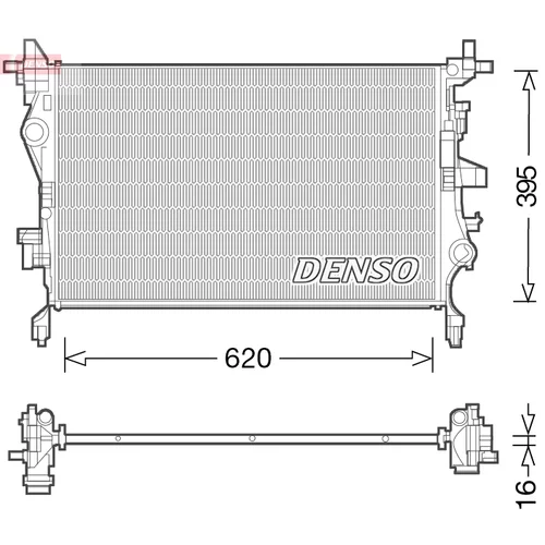 Chladič motora DENSO DRM06036