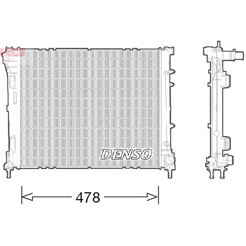 Chladič motora DENSO DRM09043