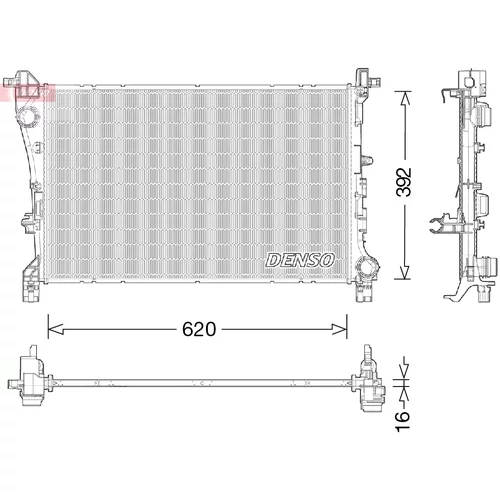 Chladič motora DENSO DRM09046