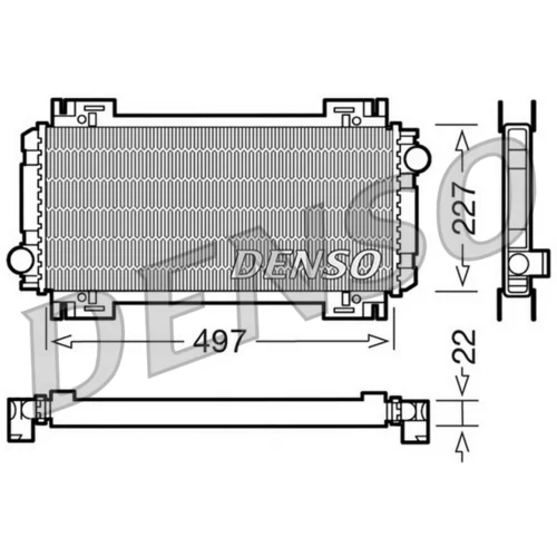 Chladič motora DENSO DRM10032