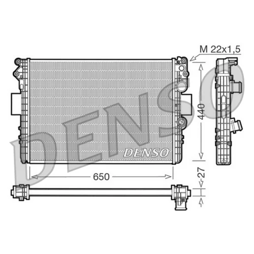 Chladič motora DENSO DRM12002