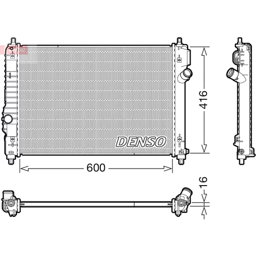 Chladič motora DENSO DRM15015