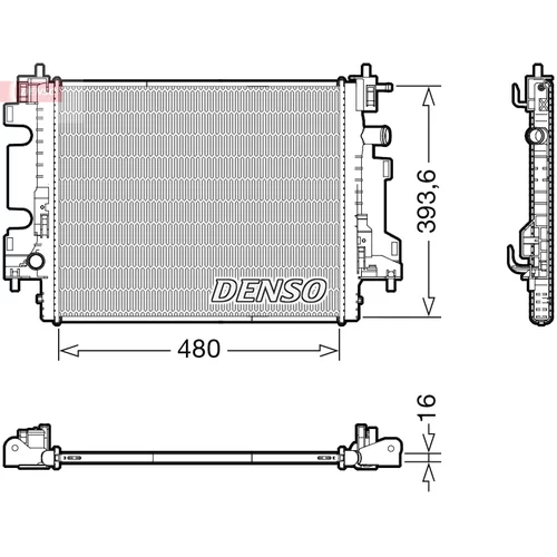 Chladič motora DENSO DRM23113