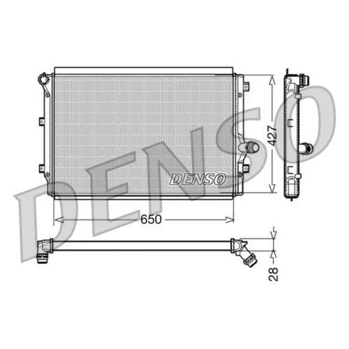 Chladič motora DRM32017 /DENSO/