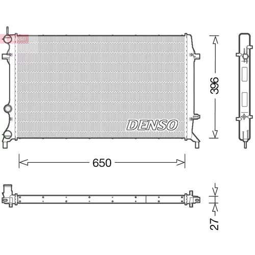 Chladič motora DRM32043 /DENSO/