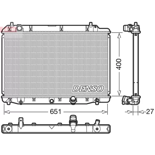 Chladič motora DENSO DRM40036