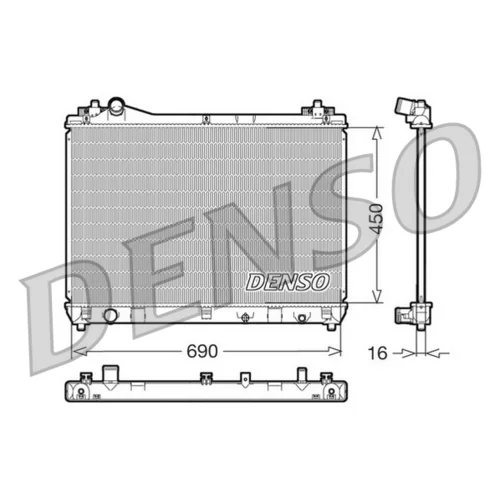 Chladič motora DENSO DRM47011