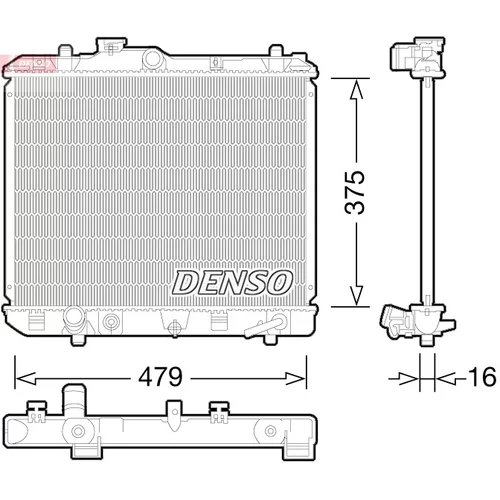 Chladič motora DENSO DRM47028