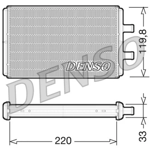 Výmenník tepla vnútorného kúrenia DENSO DRR12007