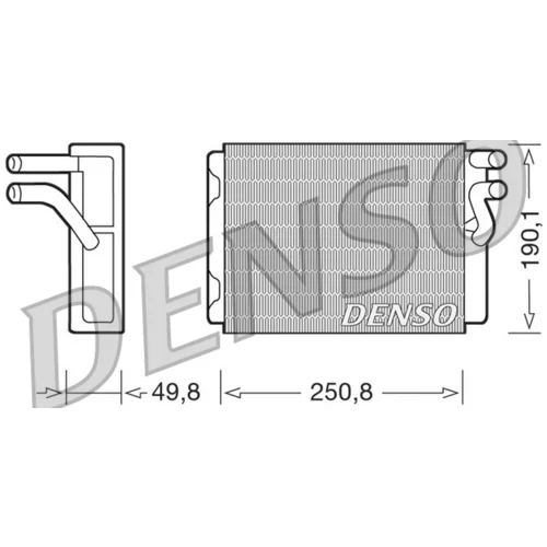 Výmenník tepla vnútorného kúrenia DENSO DRR33010