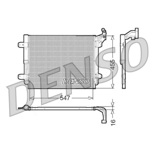 Kondenzátor klimatizácie DENSO DCN32062