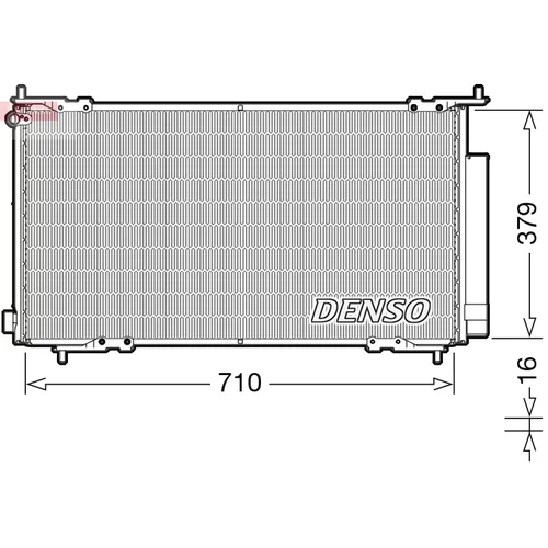 Kondenzátor klimatizácie DENSO DCN40015