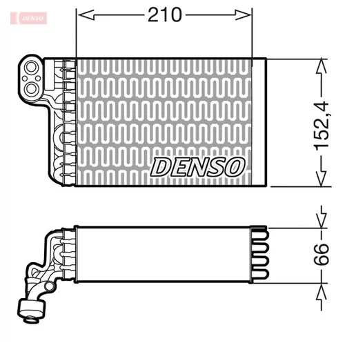 Výparník klimatizácie DENSO DEV09015