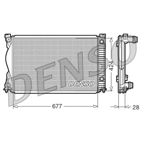 Chladič motora DENSO DRM02037