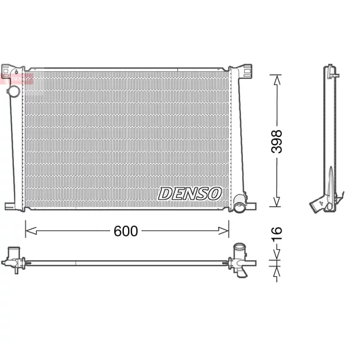 Chladič motora DENSO DRM05007