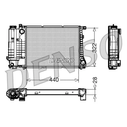 Chladič motora DENSO DRM05042