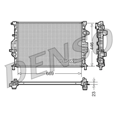 Chladič motora DENSO DRM10077