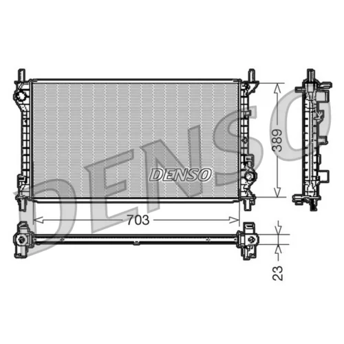 Chladič motora DENSO DRM10108