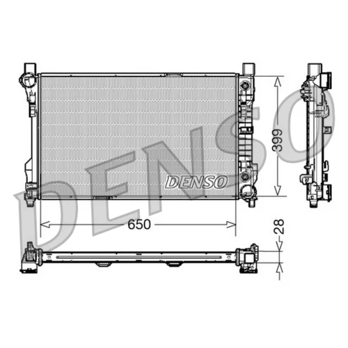 Chladič motora DENSO DRM17079