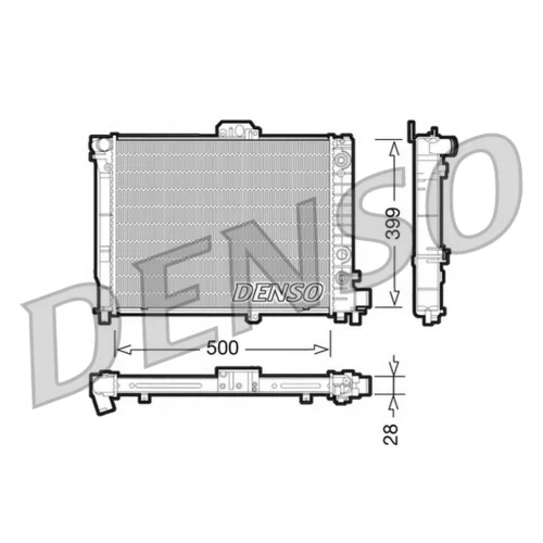 Chladič motora DENSO DRM25008