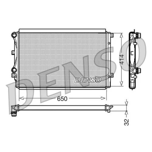 Chladič motora DRM32015 /DENSO/