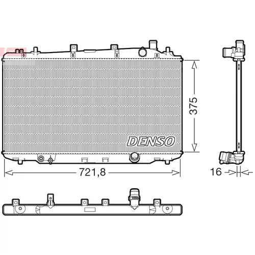 Chladič motora DENSO DRM40056