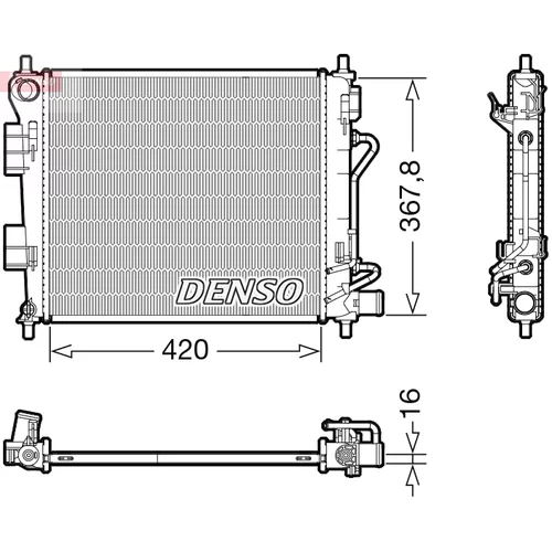 Chladič motora DENSO DRM41018