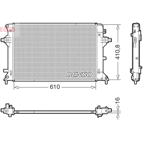 Chladič motora DENSO DRM41038