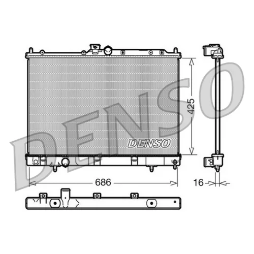 Chladič motora DENSO DRM45031