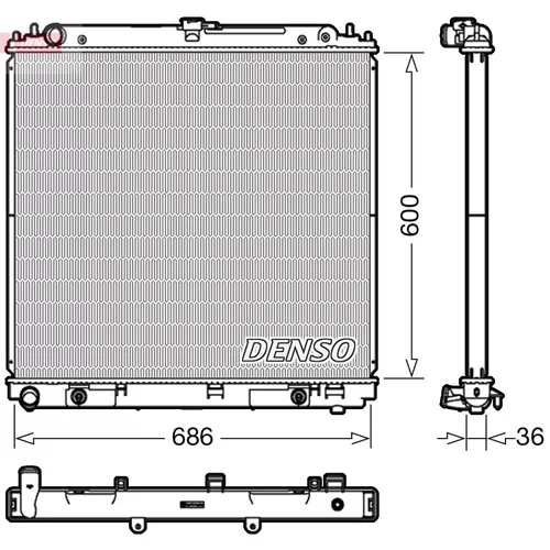 Chladič motora DENSO DRM46042