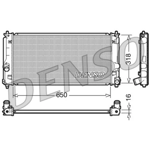 Chladič motora DENSO DRM50044