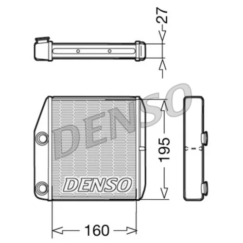 Výmenník tepla vnútorného kúrenia DRR09075 /DENSO/