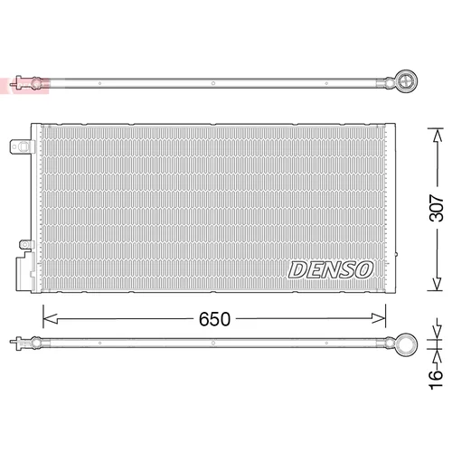 Kondenzátor klimatizácie DENSO DCN15005