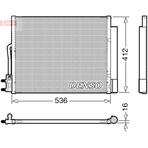 Kondenzátor klimatizácie DENSO DCN20043