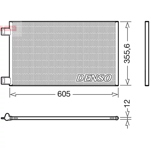 Kondenzátor klimatizácie DENSO DCN23041
