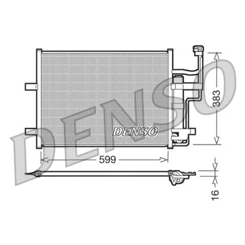 Kondenzátor klimatizácie DENSO DCN44003