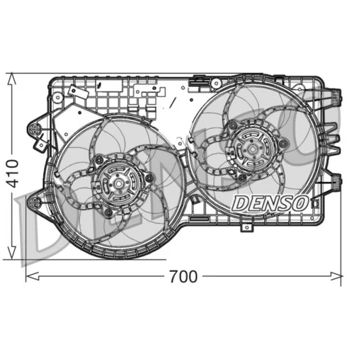 Ventilátor chladenia motora DENSO DER09067