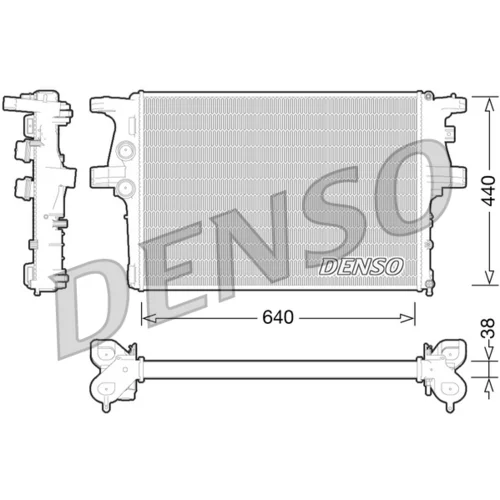 Chladič motora DENSO DRM12008